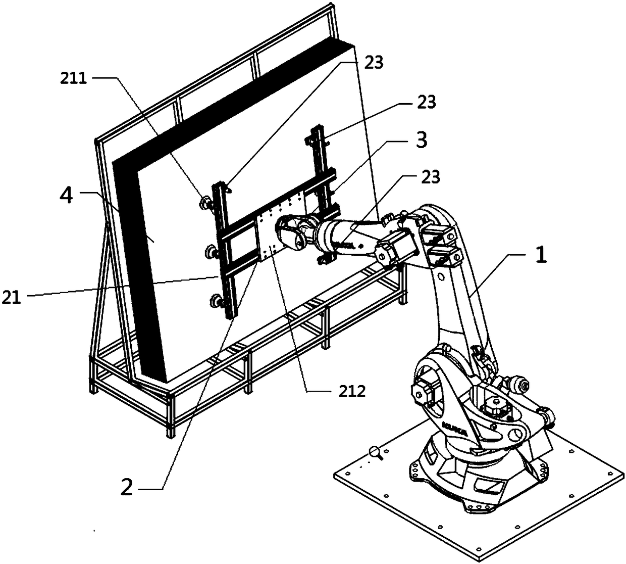 Device for automatically correcting feeding angle