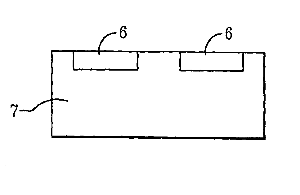 Structure having embedded flush circuitry features and method of fabricating