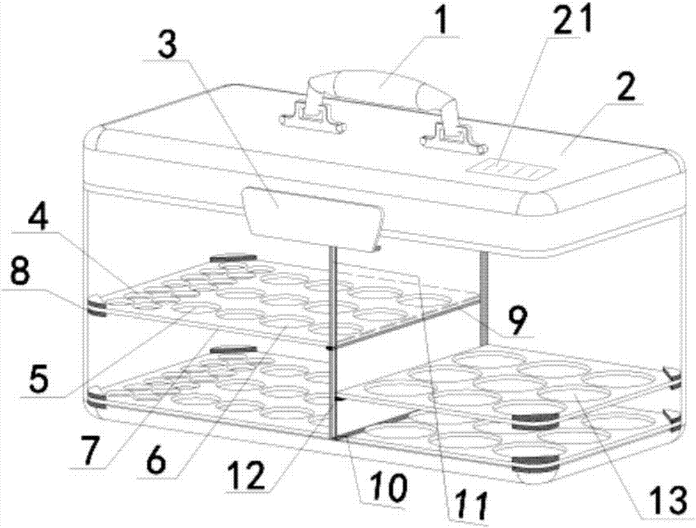 Temperature-controlled portable detachable medical specimen collection box