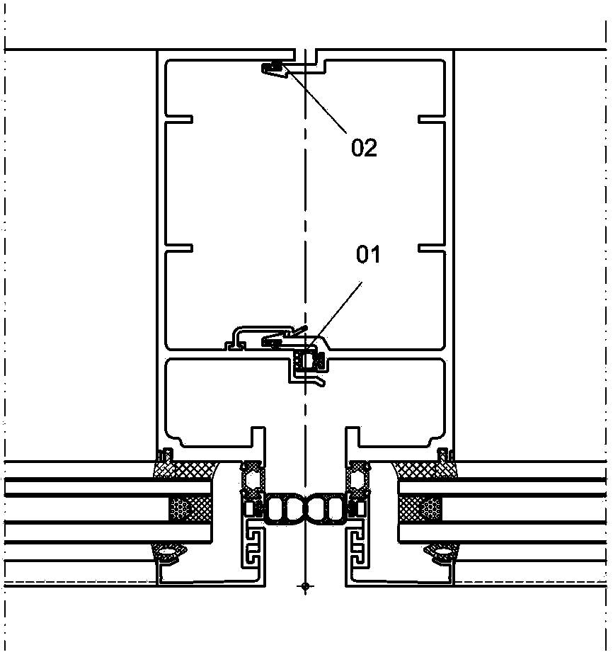 Transverse sliding type rear leveling unit system and manufacturing process thereof