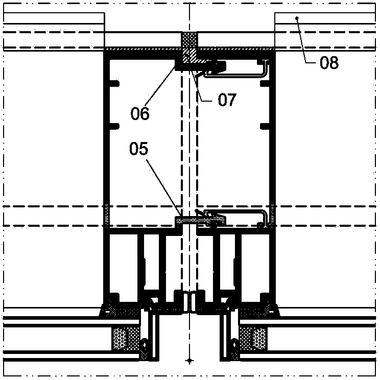 Transverse sliding type rear leveling unit system and manufacturing process thereof