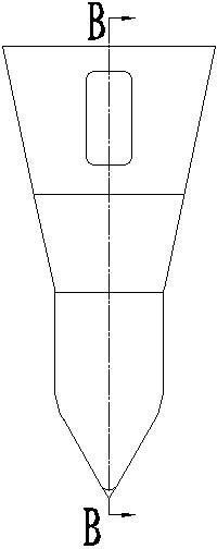 Special bucket tooth of high-frequency crushing hammer