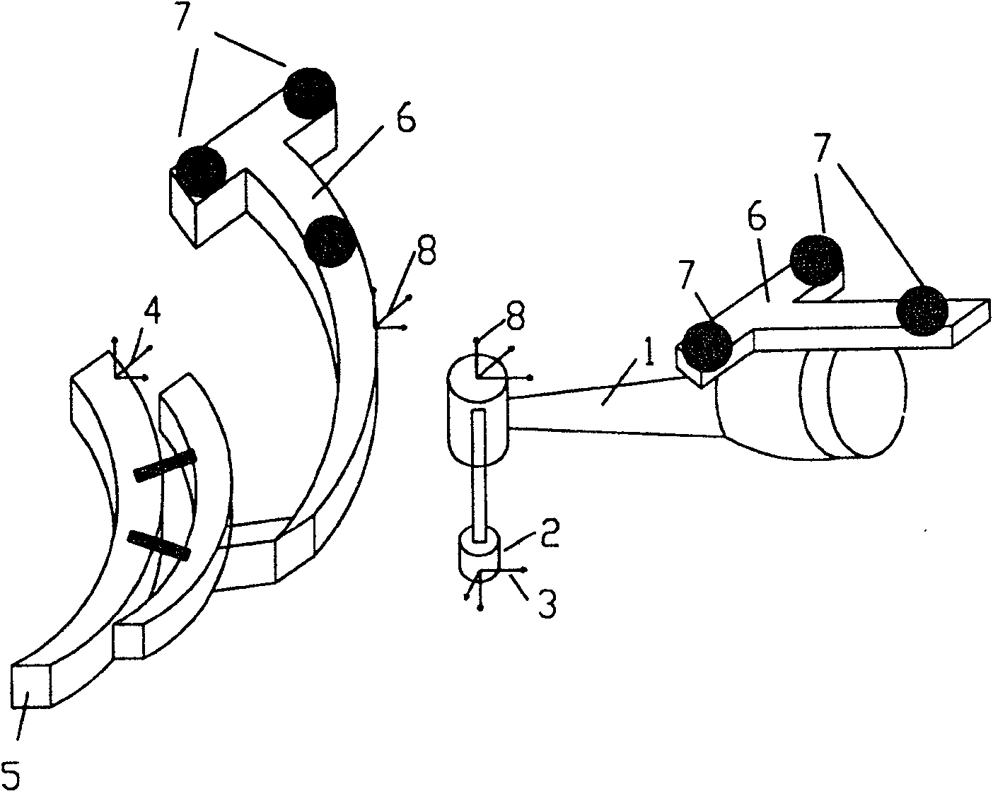 Method and device system for removing material or for working material