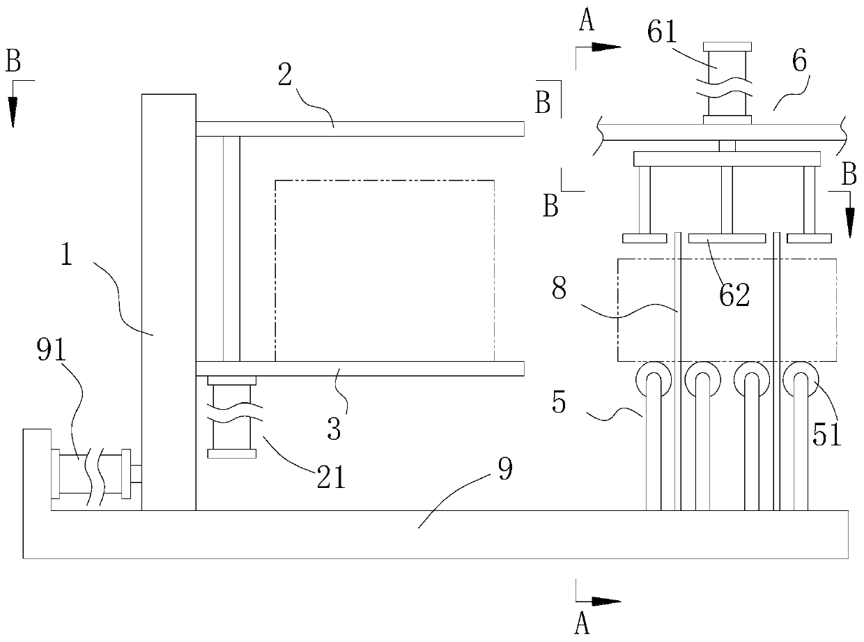 Woven bag packing device