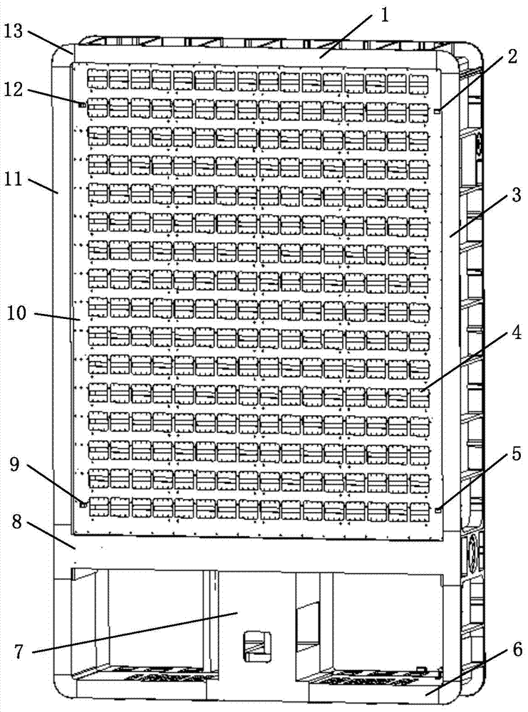 Precision active phased-array radar antenna frame