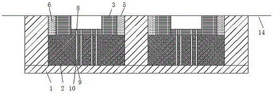 Buried ballastless track structure