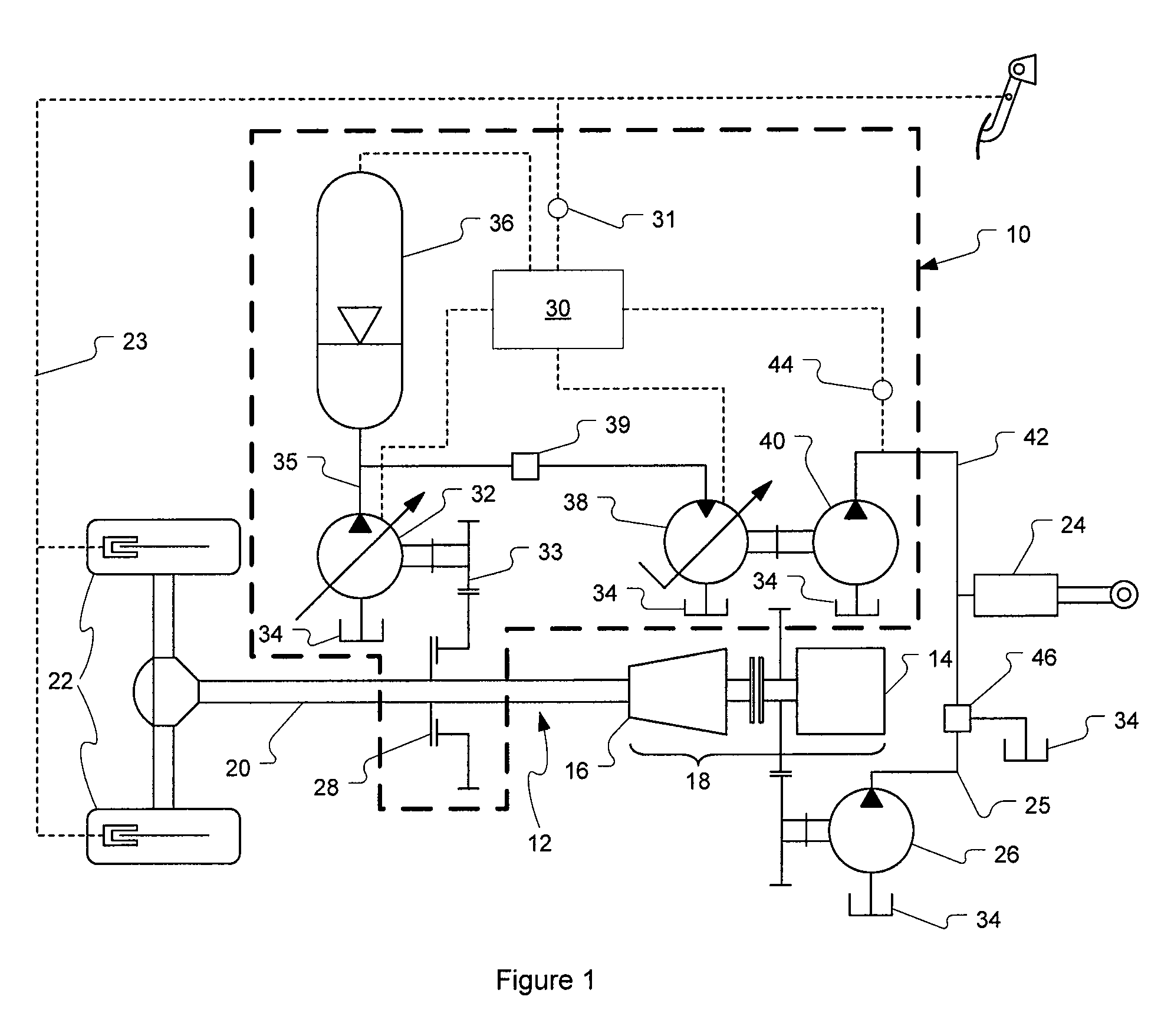 Braking energy recovery system for a vehicle and vehicle equipped with same