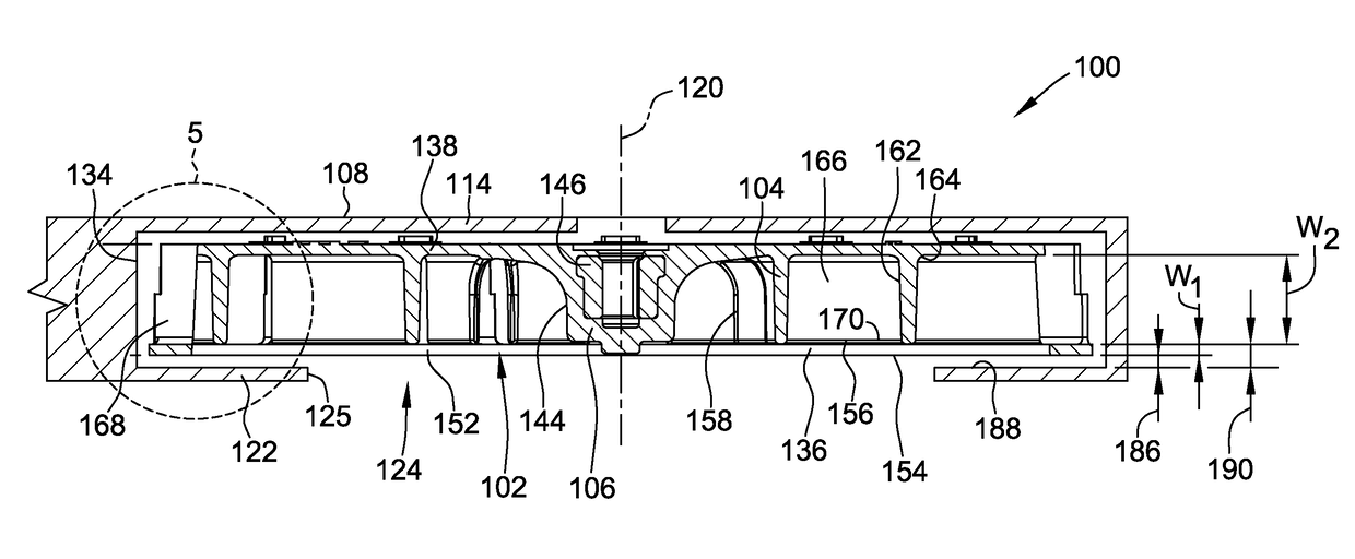 Blower assembly including a noise attenuating impeller and method for assembling the same