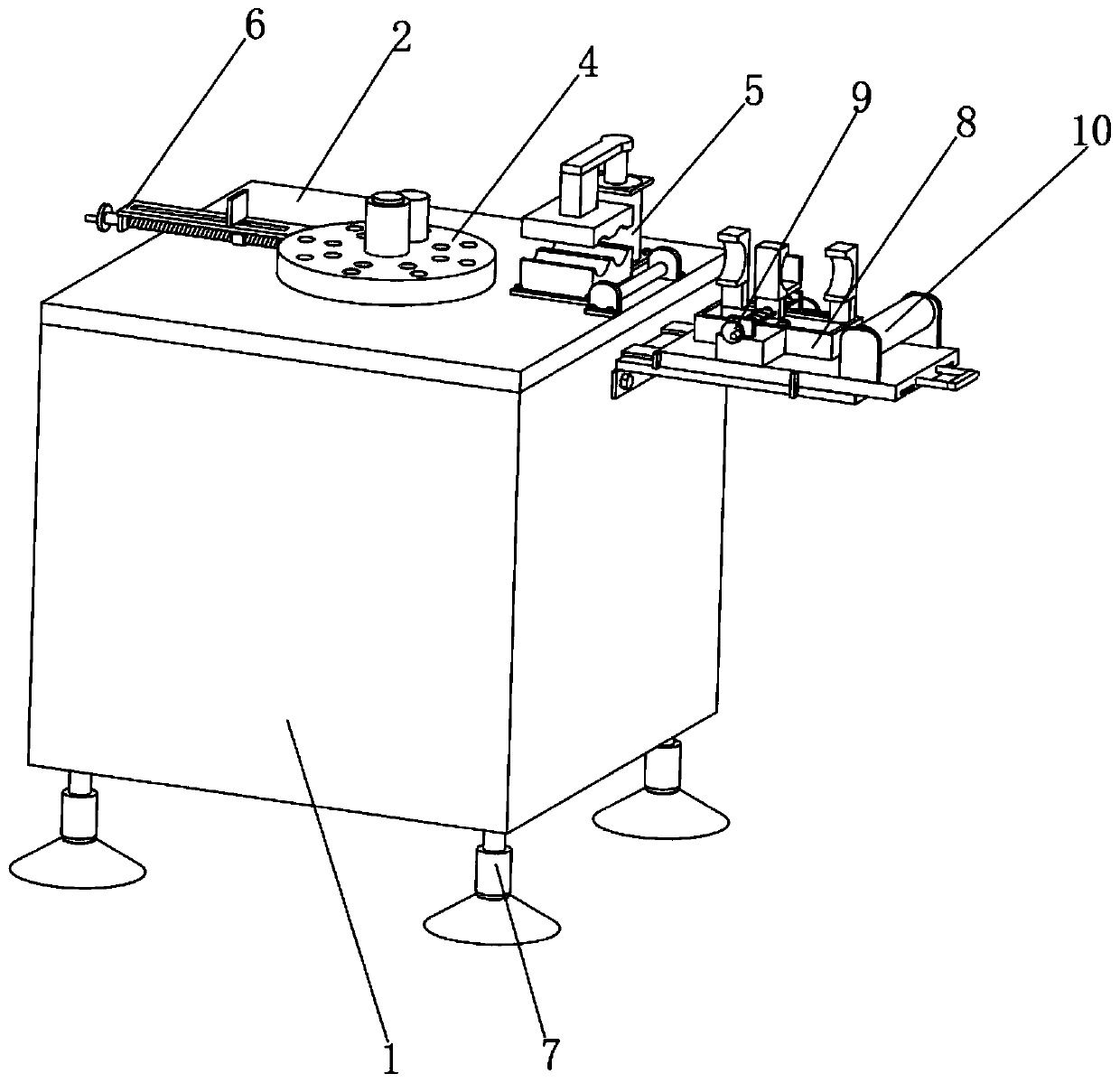 Working method of steel bar bending equipment for building engineering