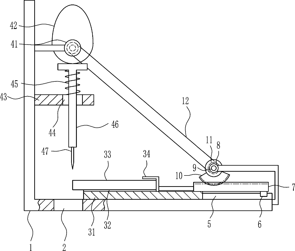 Silicon wafer slicing device for bipolar transistor production