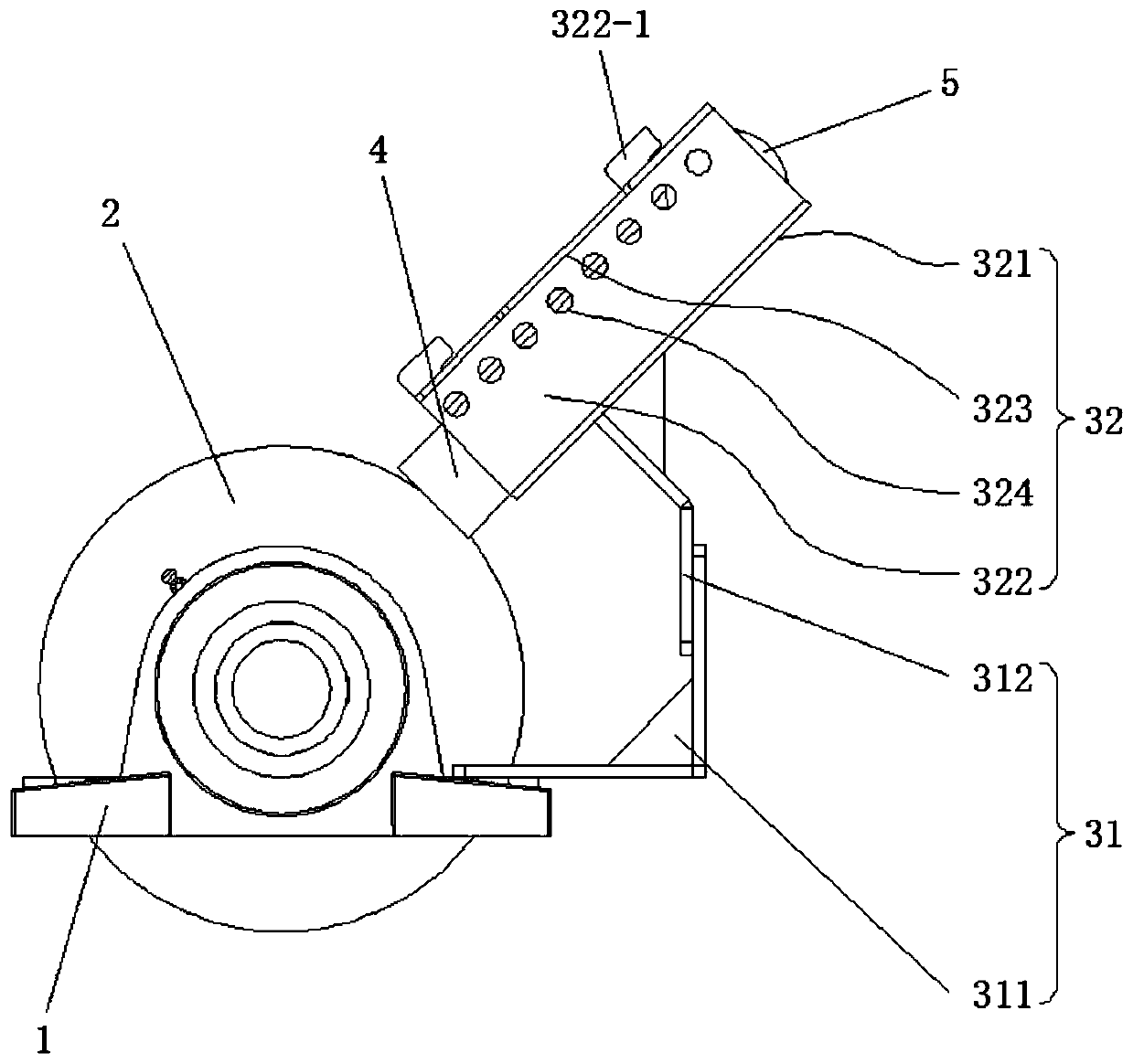 Graphite lubricating device of rotary kiln