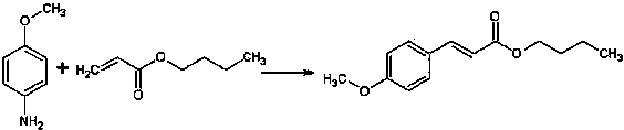 P-methoxy cinnamic acid ester preparation method