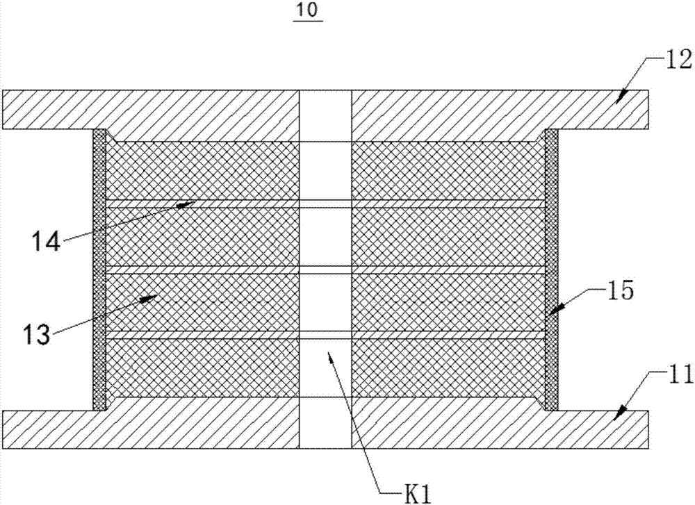 Equipment mounting structure, compound shock isolating support and rigidity adjusting method thereof