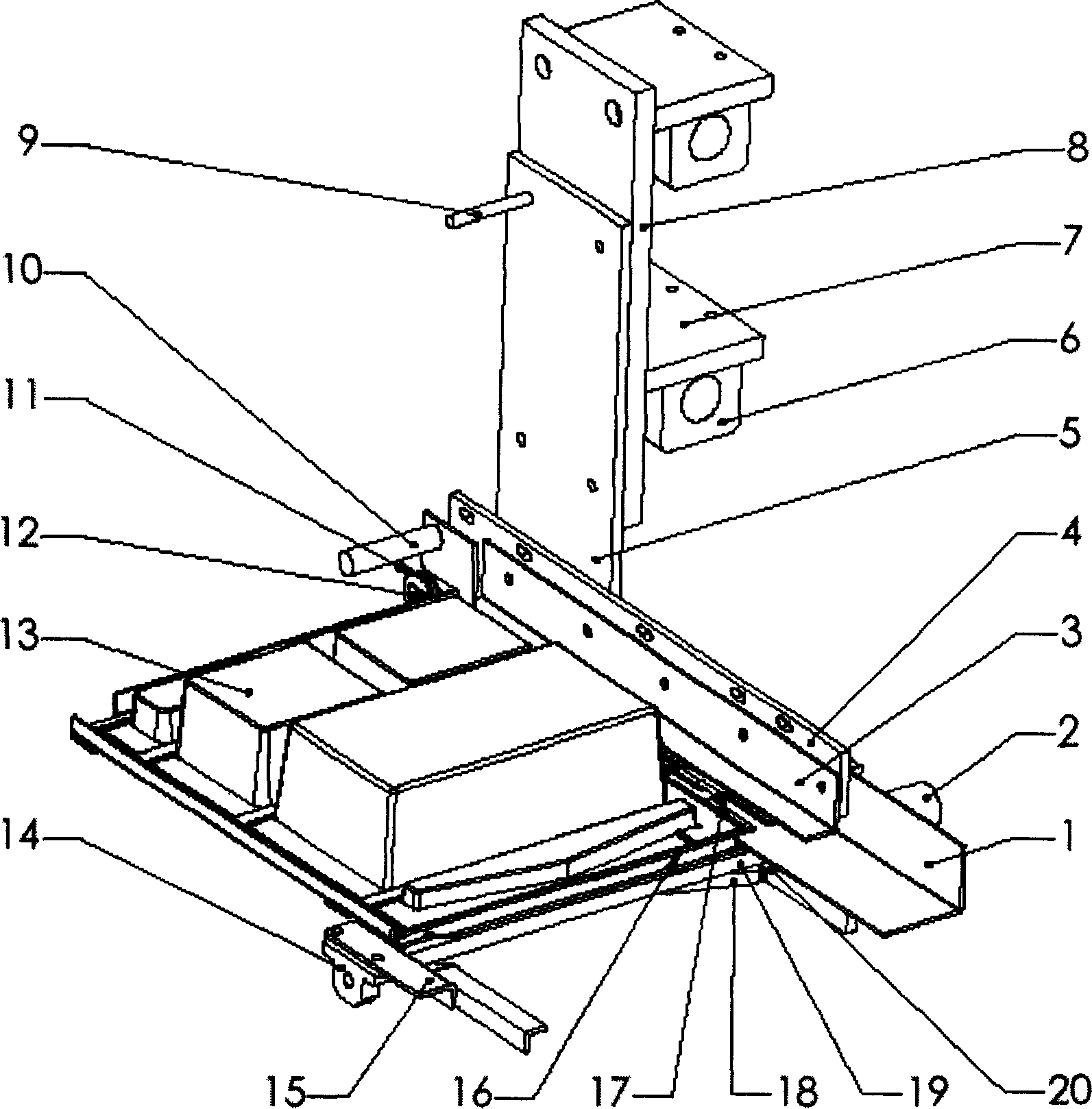 Mechanism of automatically positioning to tear and back film
