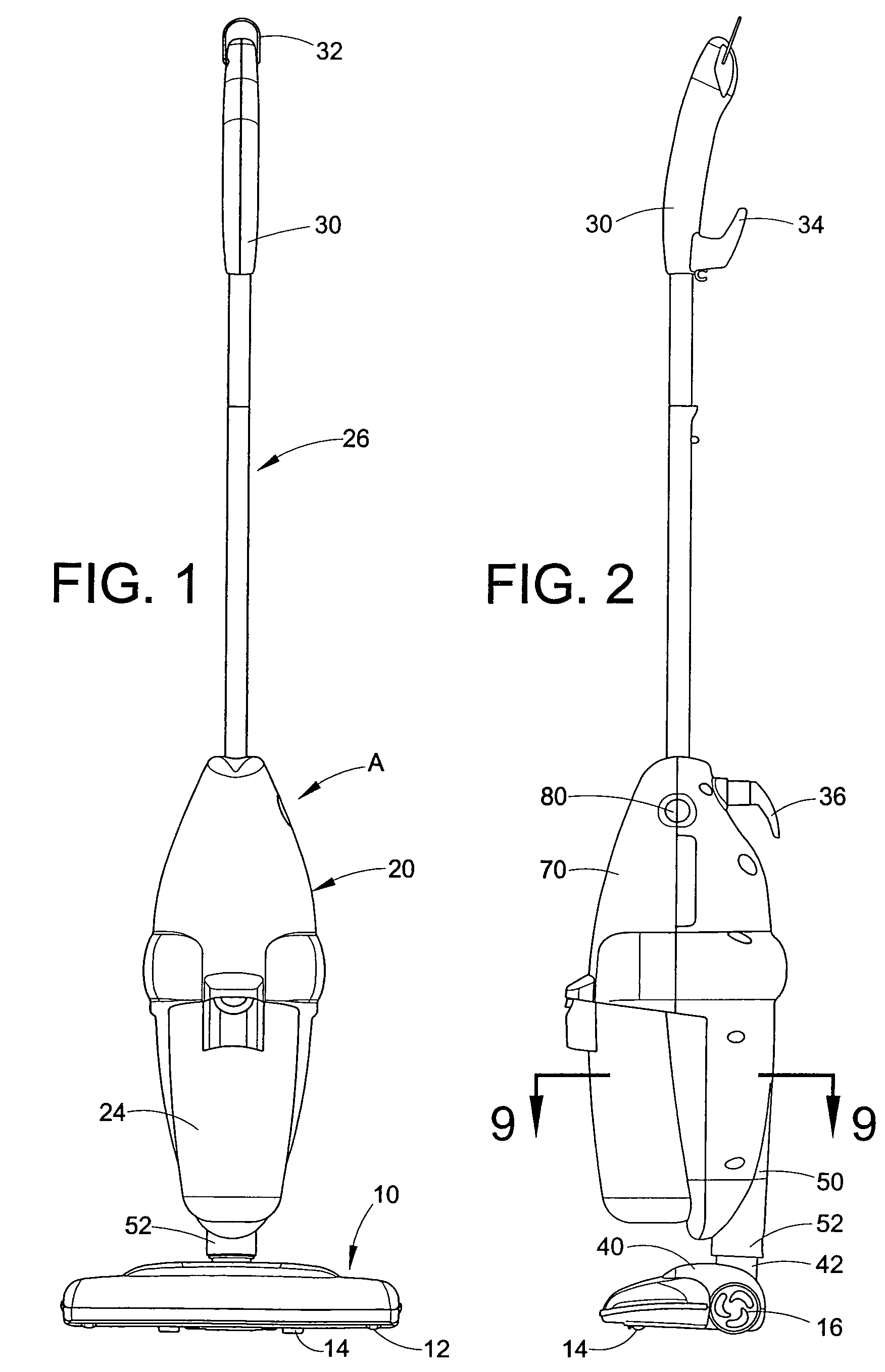 Bagless stick type vacuum cleaner