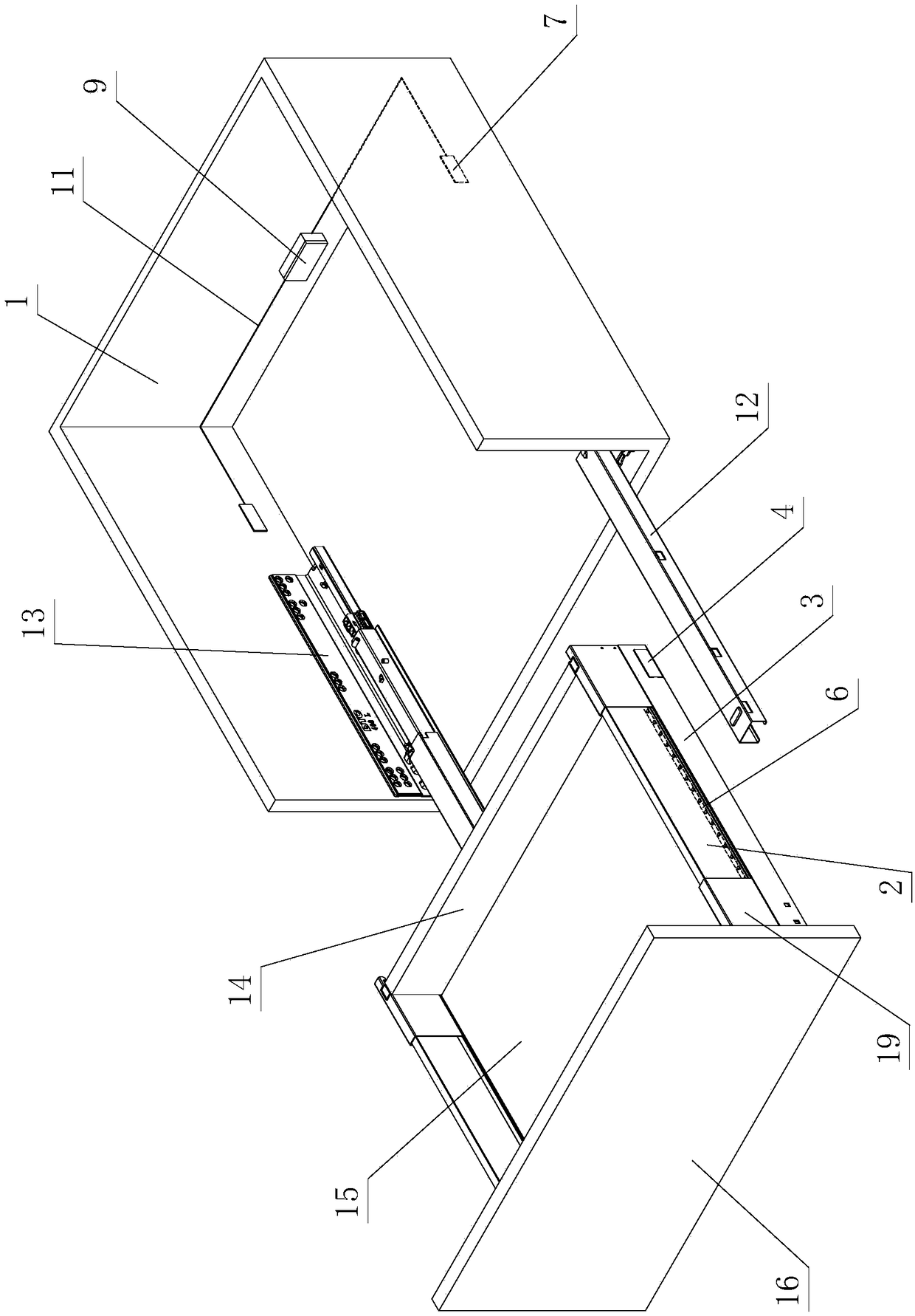 Illumination structure of furniture drawer