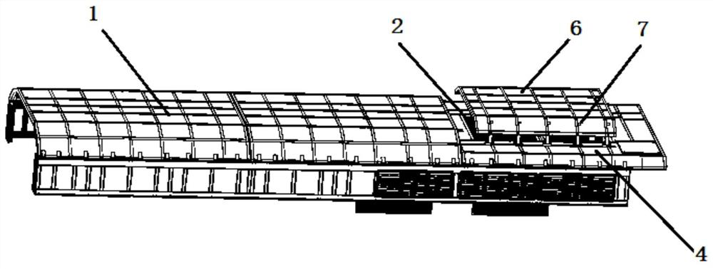 Shed of rail car and rail car