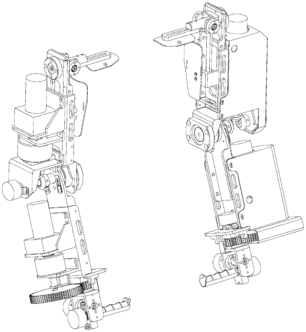 Haptic regeneration exoskeleton structure and UAV flight attitude control method