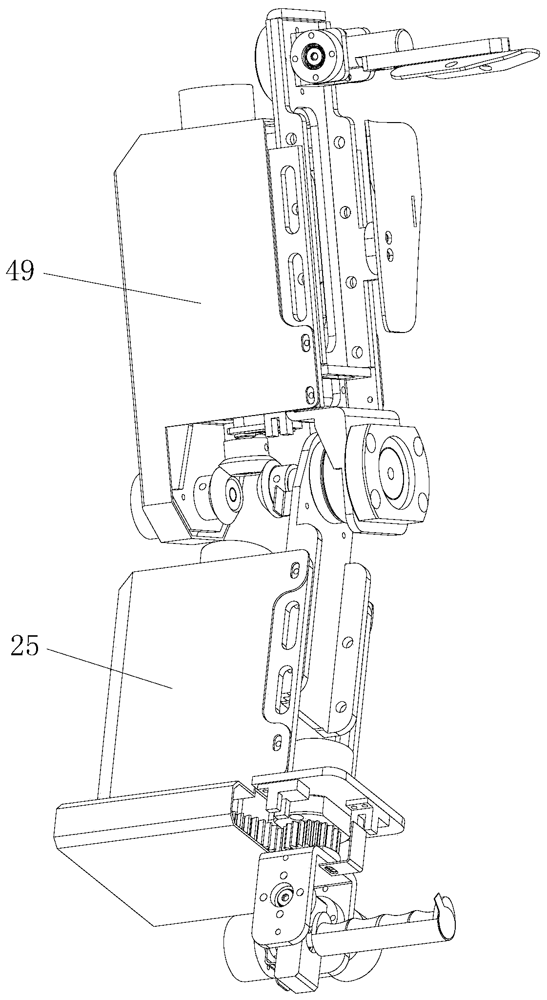 Haptic regeneration exoskeleton structure and UAV flight attitude control method