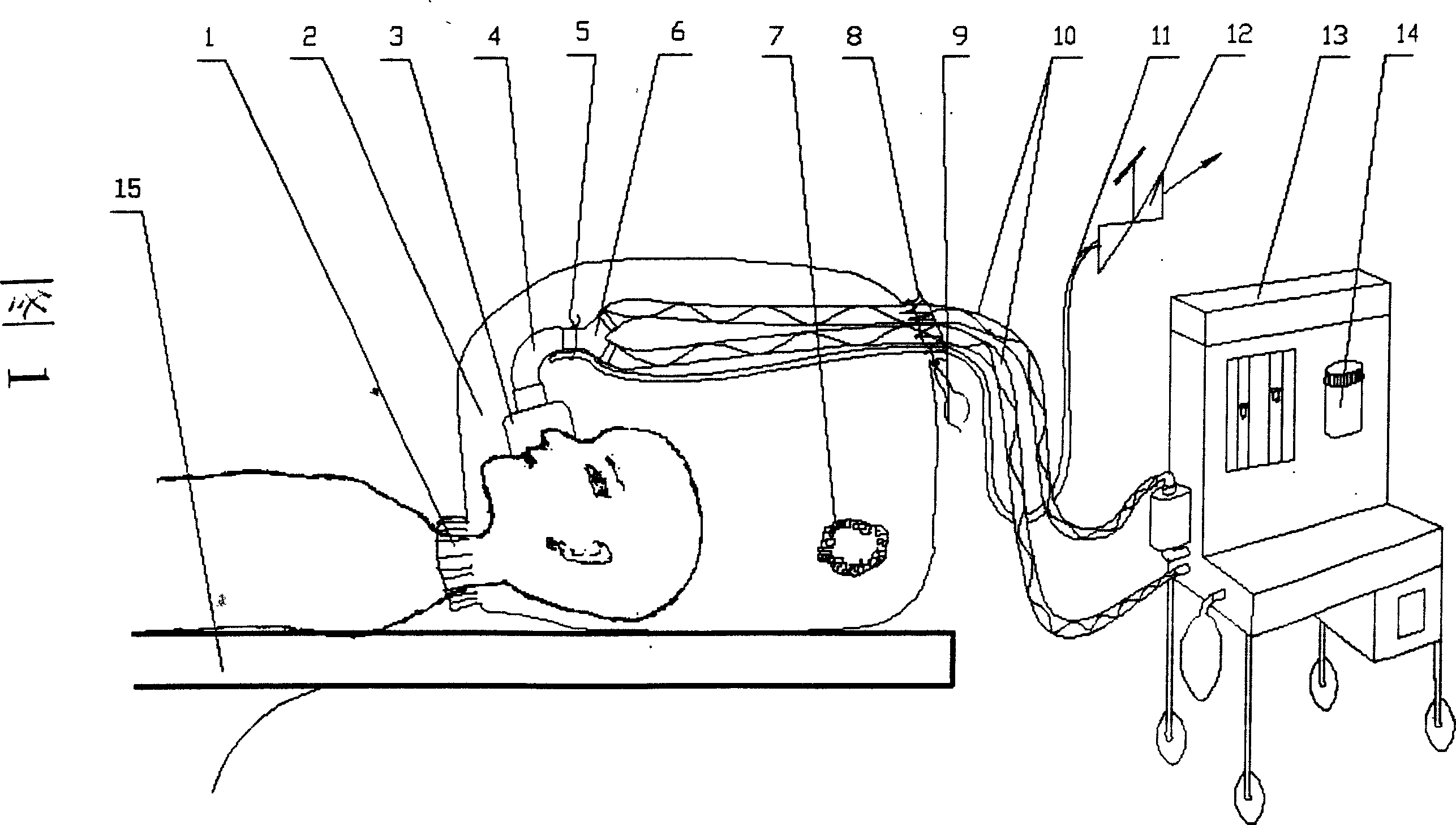 Waste air elimination apparatus for mask inhalation anesthesia