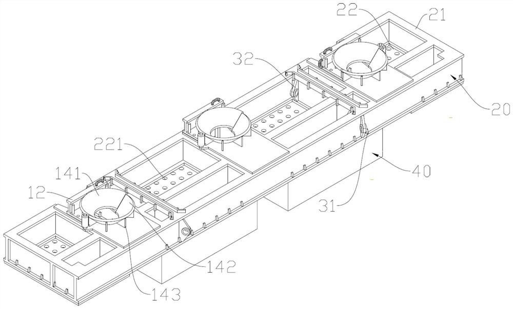 Temporary subsea base and method for mass installation of deepwater surface conduits