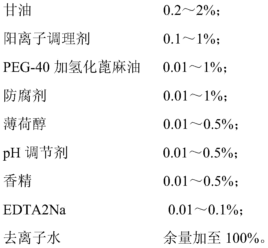 Hair-washing and bathing wet wipe and preparation method thereof