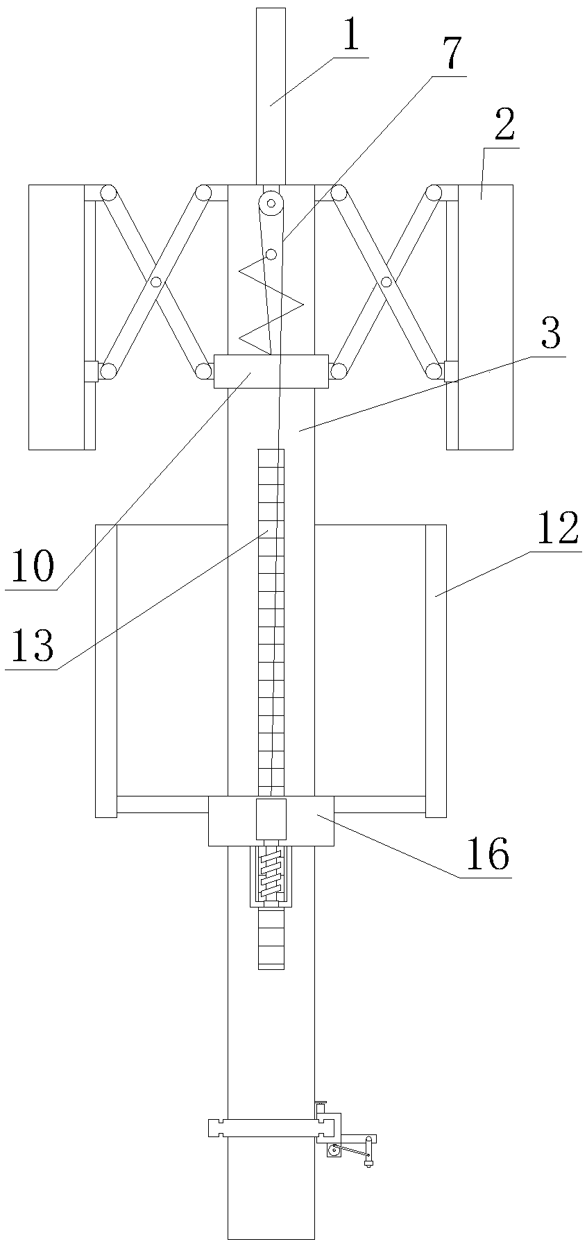 Communication tower with windproof function