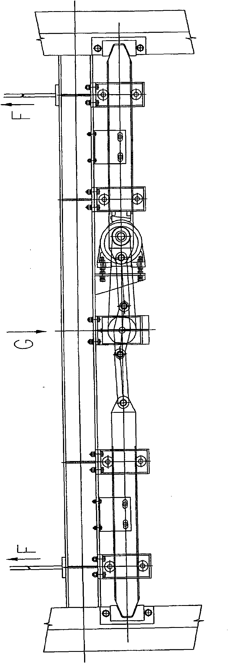 Fall preventing device for mechanical parking equipment