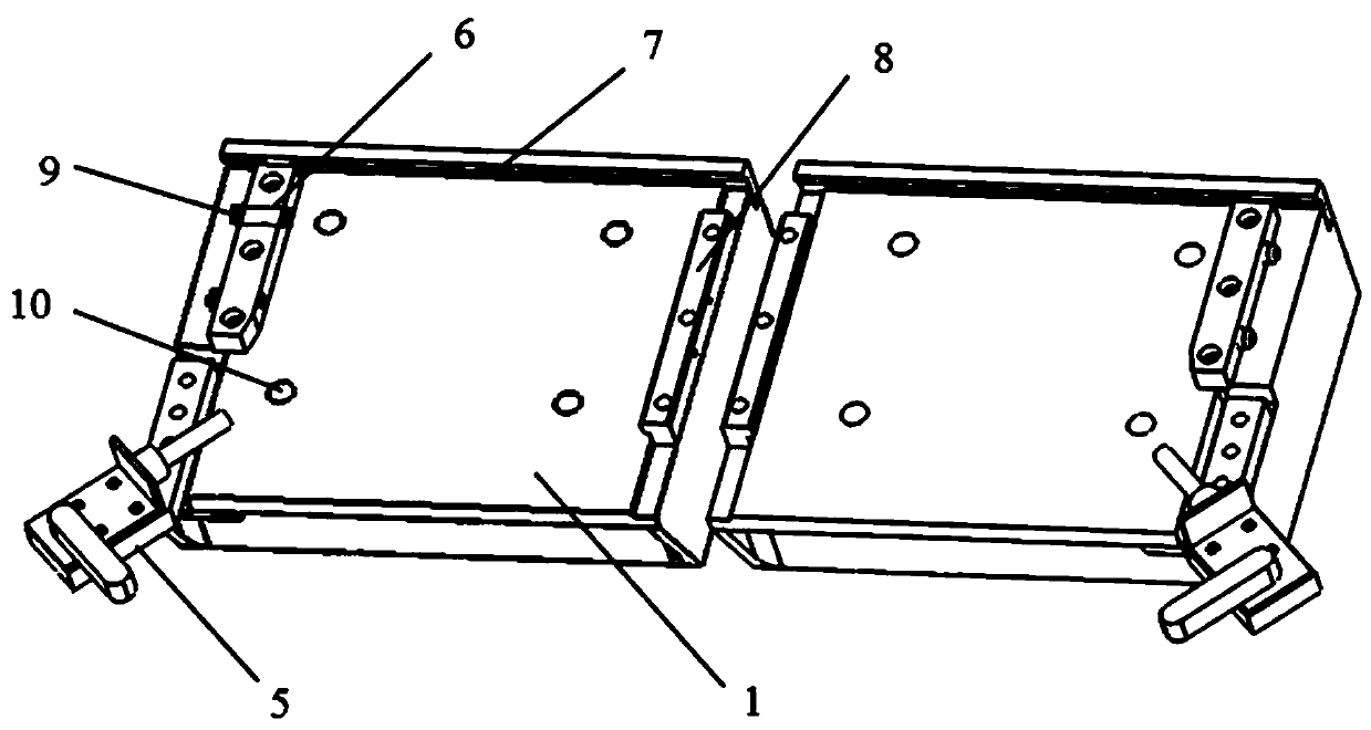 Semiconductor laser photoelectric detector die bonding clamp and die bonding method