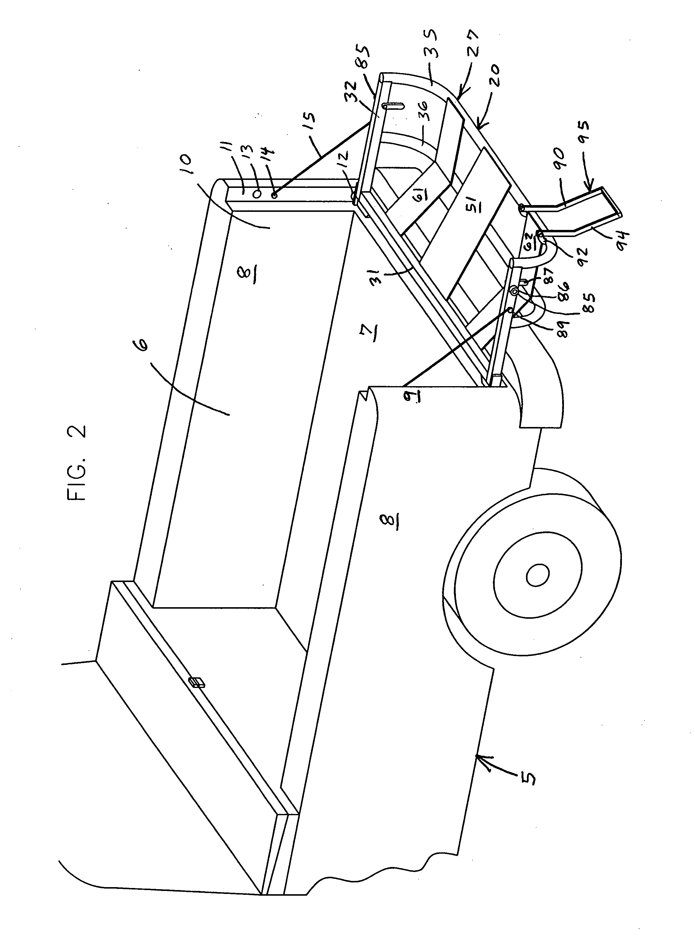 Tailgate and ramp for pickup truck