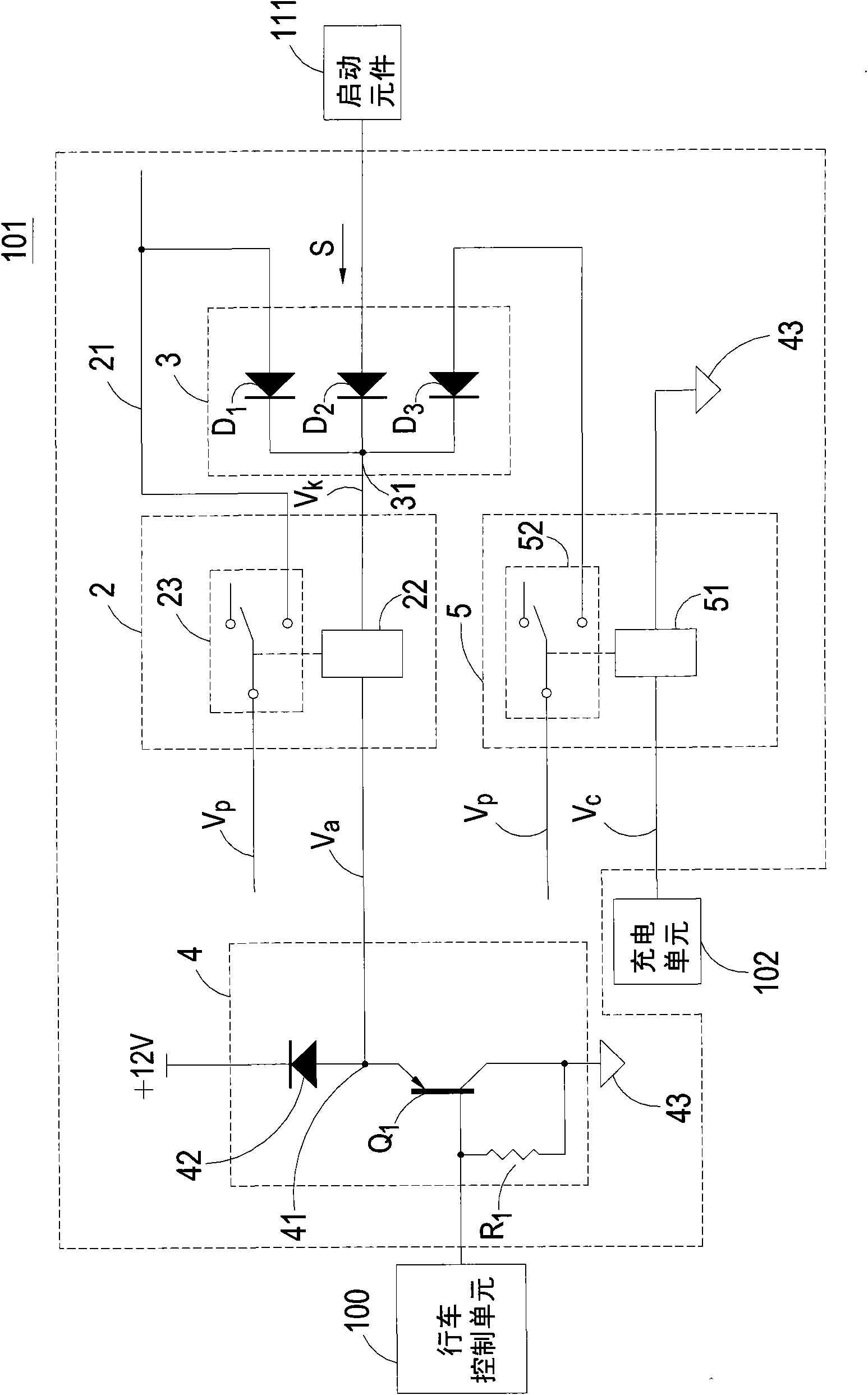 Voltage holding circuit and applicable vehicle device thereof