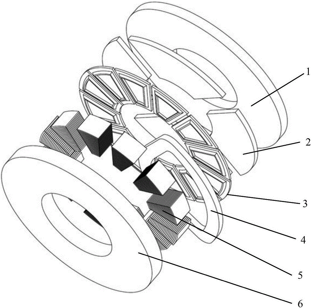 Axial magnetic field permanent magnetism motor and manufacturing method thereof