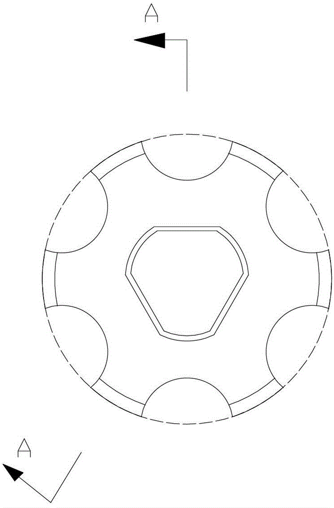 Grinding method for starwheel oval straight channel