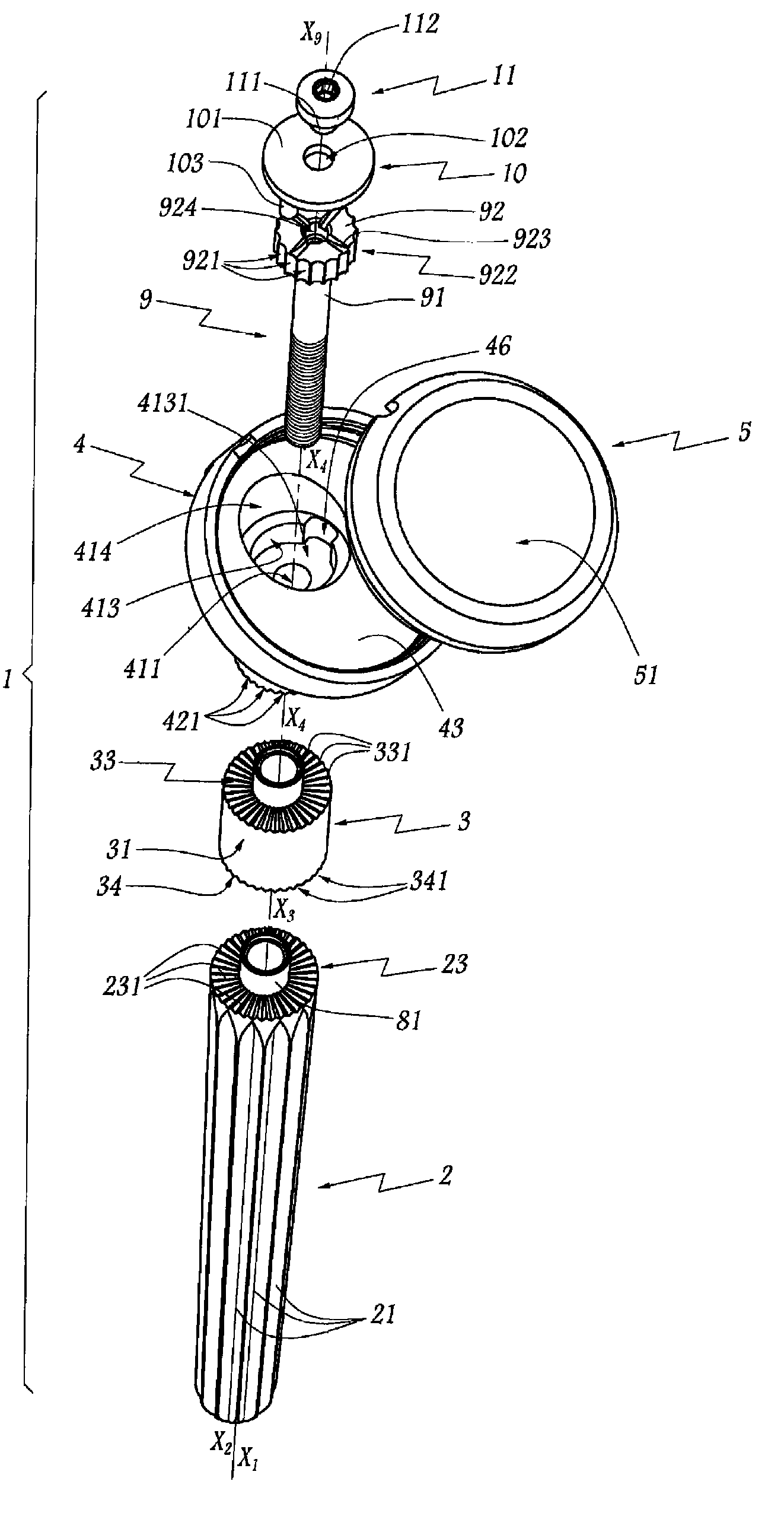 Orthopedic device for an articular joint