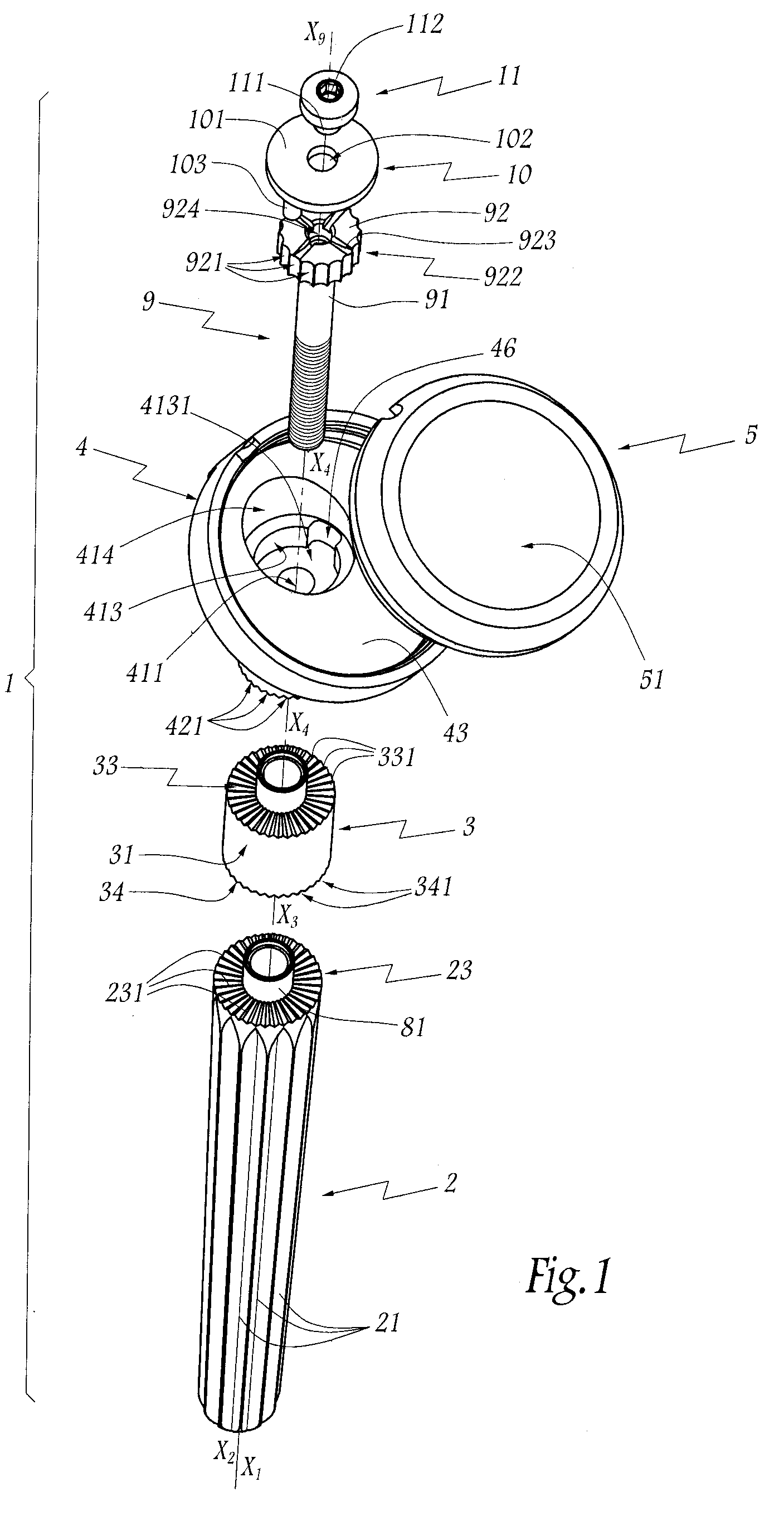 Orthopedic device for an articular joint