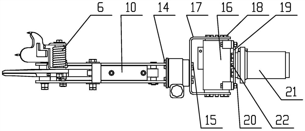 Self-adaptive oil palm fruit picking cutter and picking execution device thereof