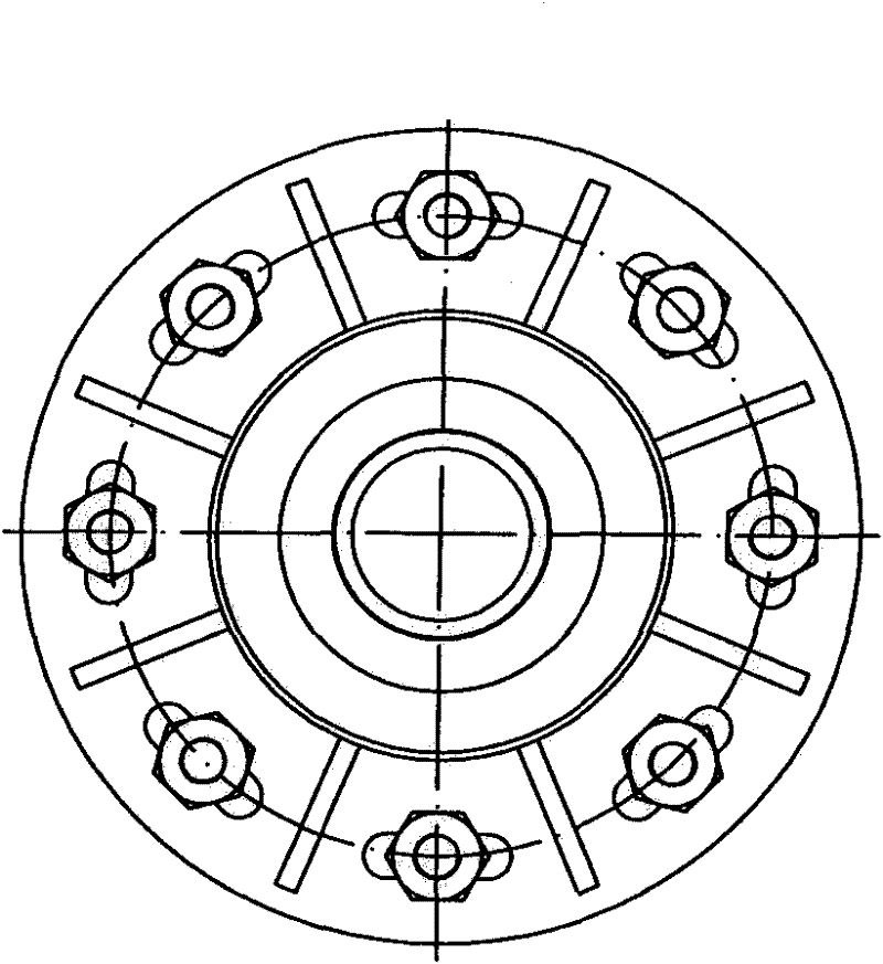 All-sealed vibration damping and water preventing device with large regulating quantity