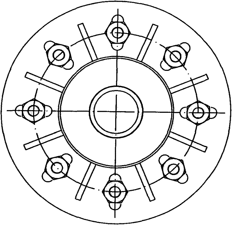 All-sealed vibration damping and water preventing device with large regulating quantity