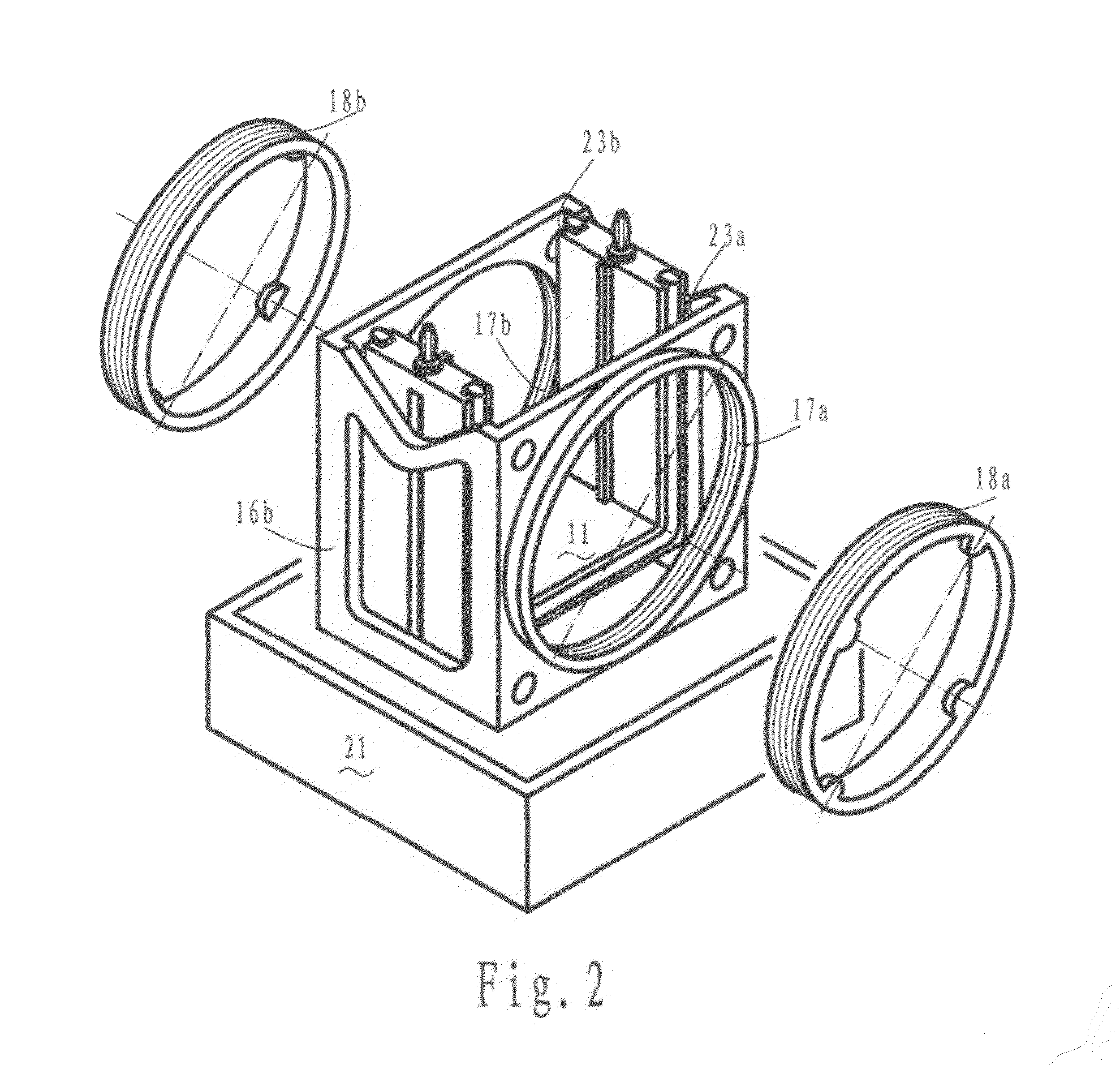 Vertical slice gel electrophoresis cell