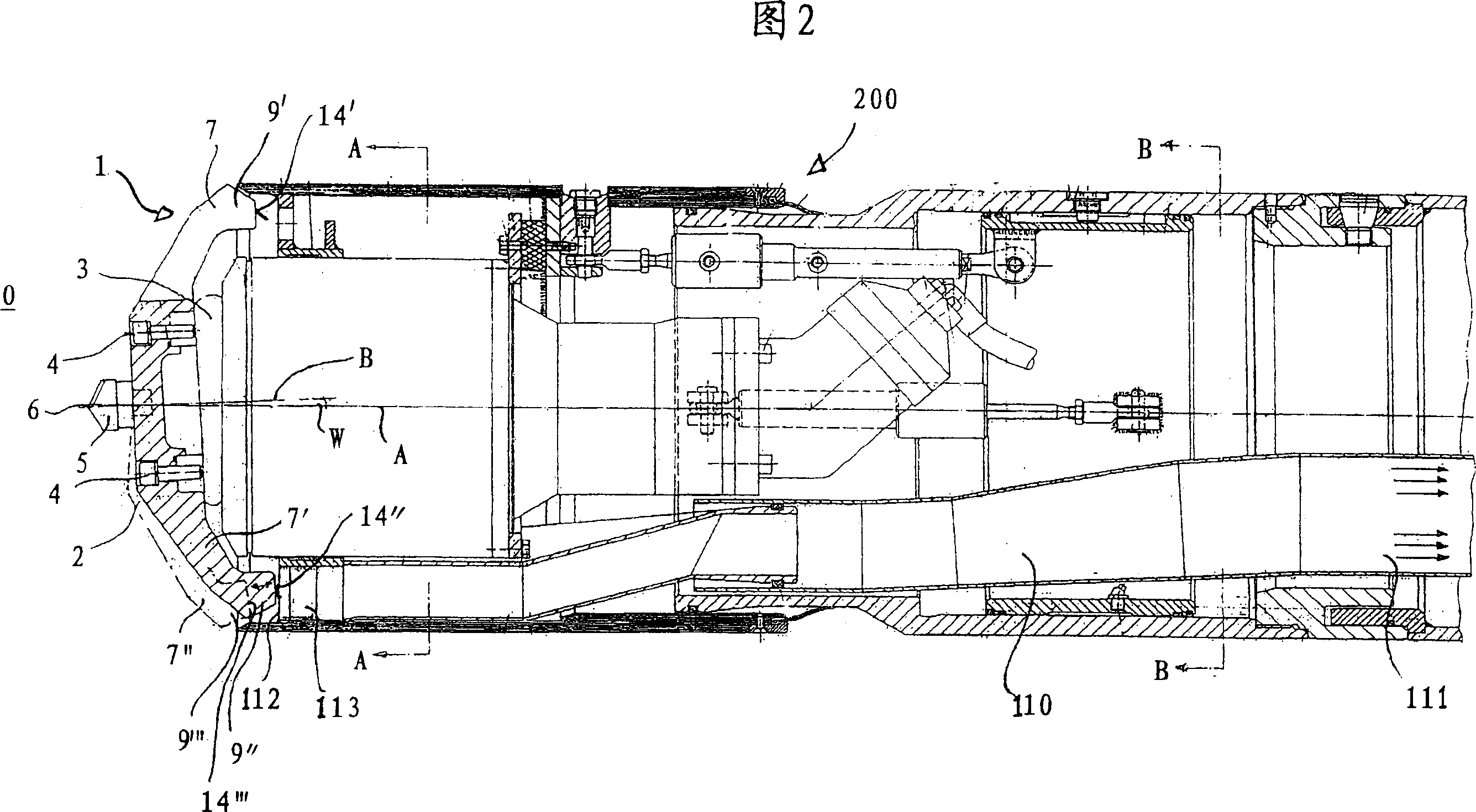 Device for advancing drillings in the ground