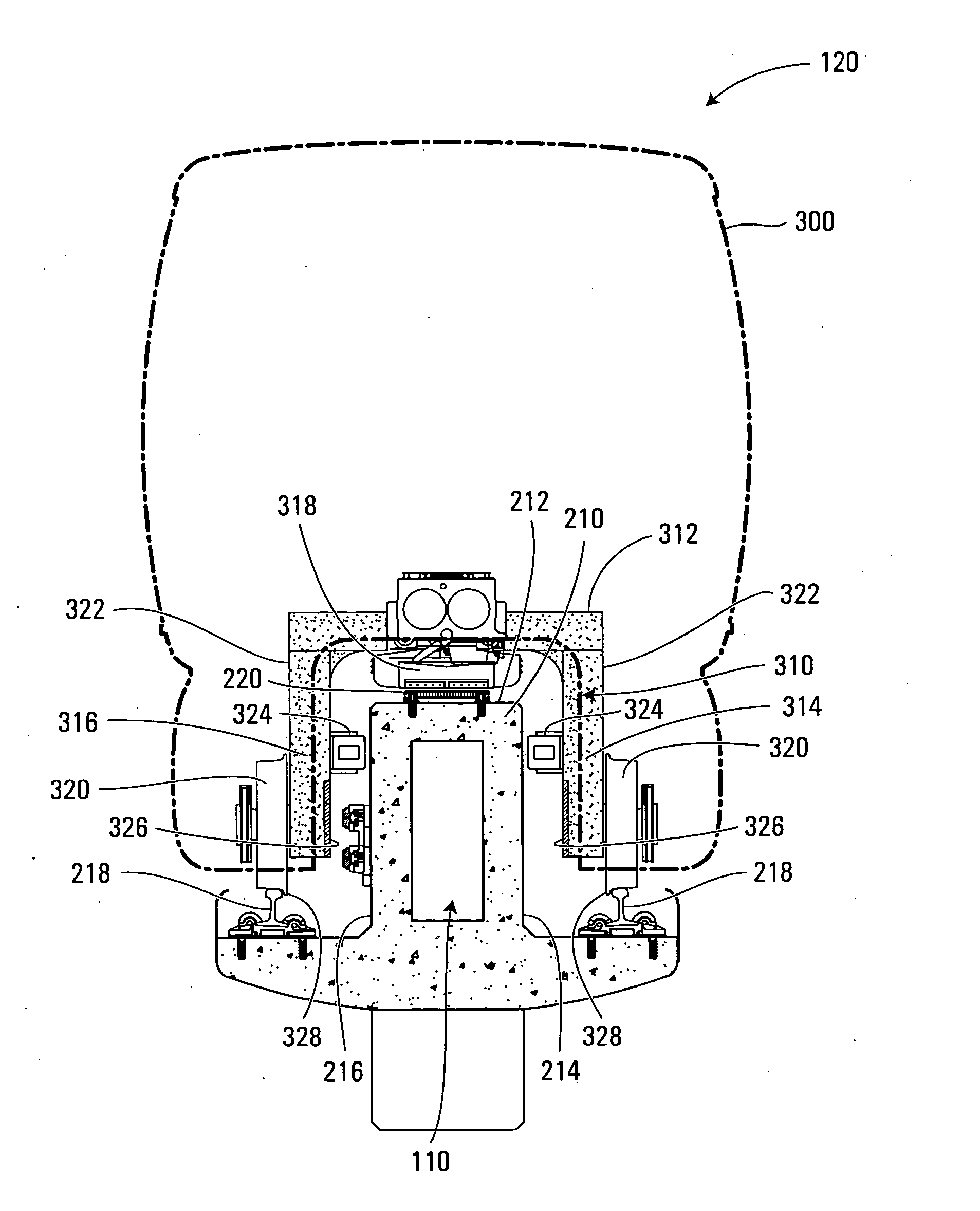 Automated people mover (APM) monorail system