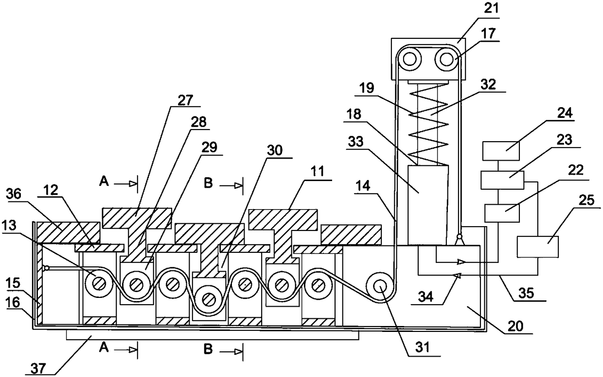 A road energy harvesting device