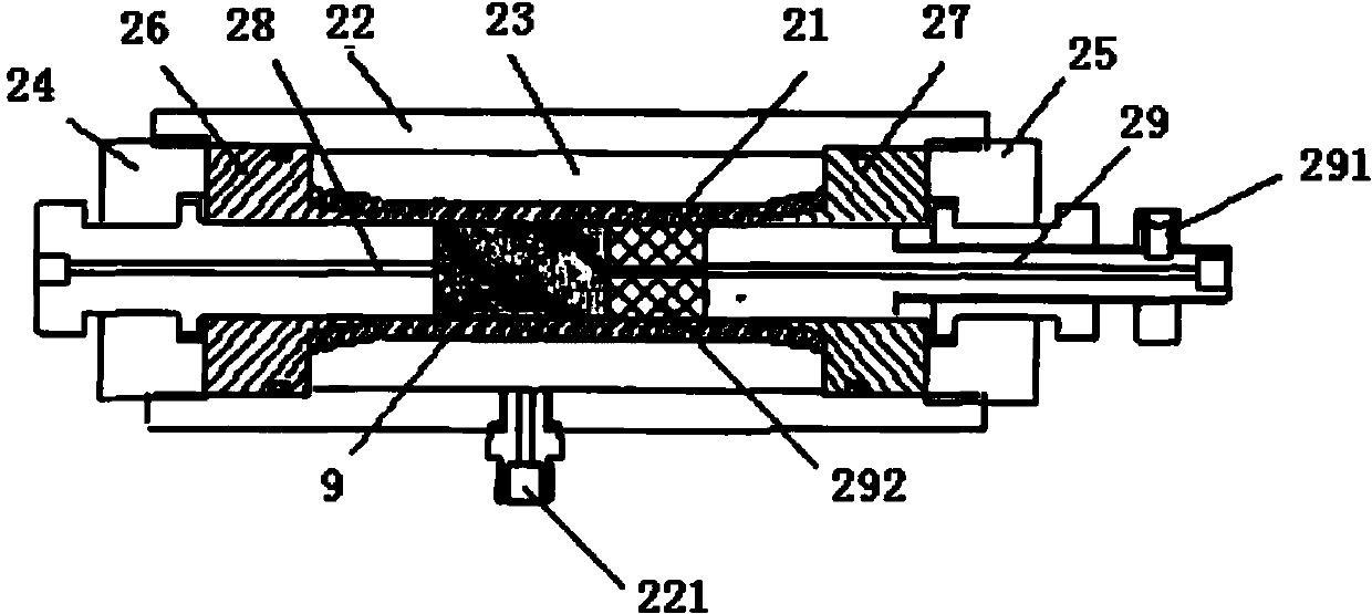 Equipment for testing self-repairing capacity of well cementation set cement