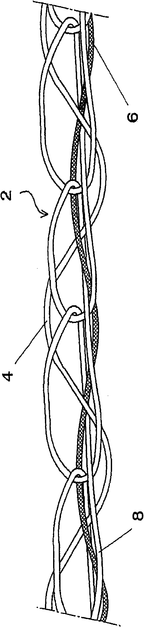 Electrically conductive, elastic compound thread, particularly for rfid textile labels, the use thereof, and the production of a woven fabric, knitted fabric, or meshwork therewith