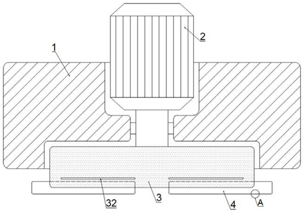 Electric control type polishing device with adjustable polishing radius