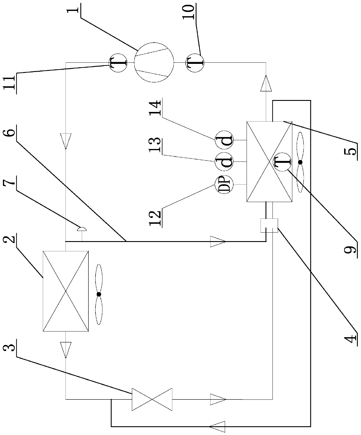 Heat pump system and heat pump system grading defrosting starting and ending point judgment method