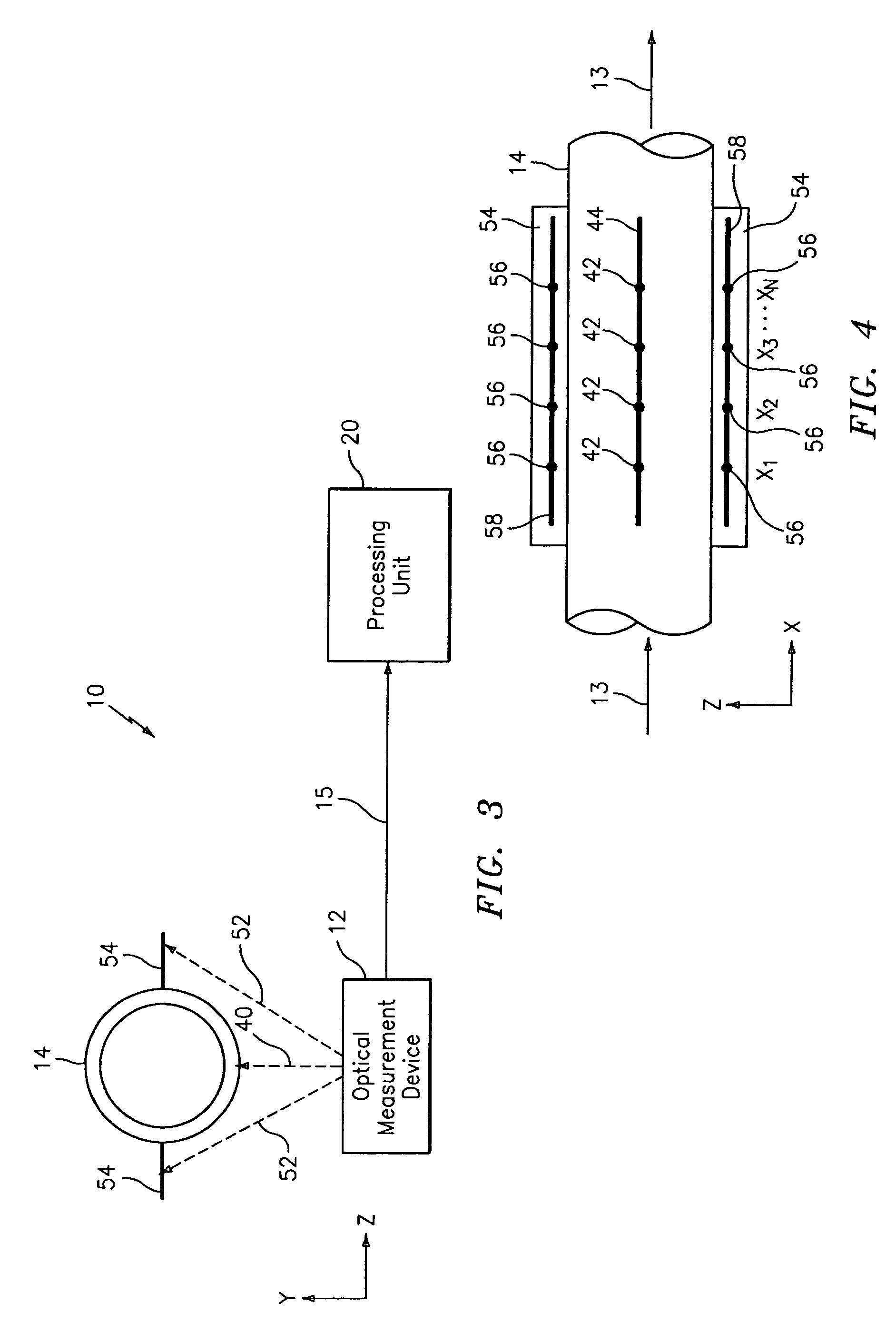 Characterizing unsteady pressures in pipes using optical measurement devices