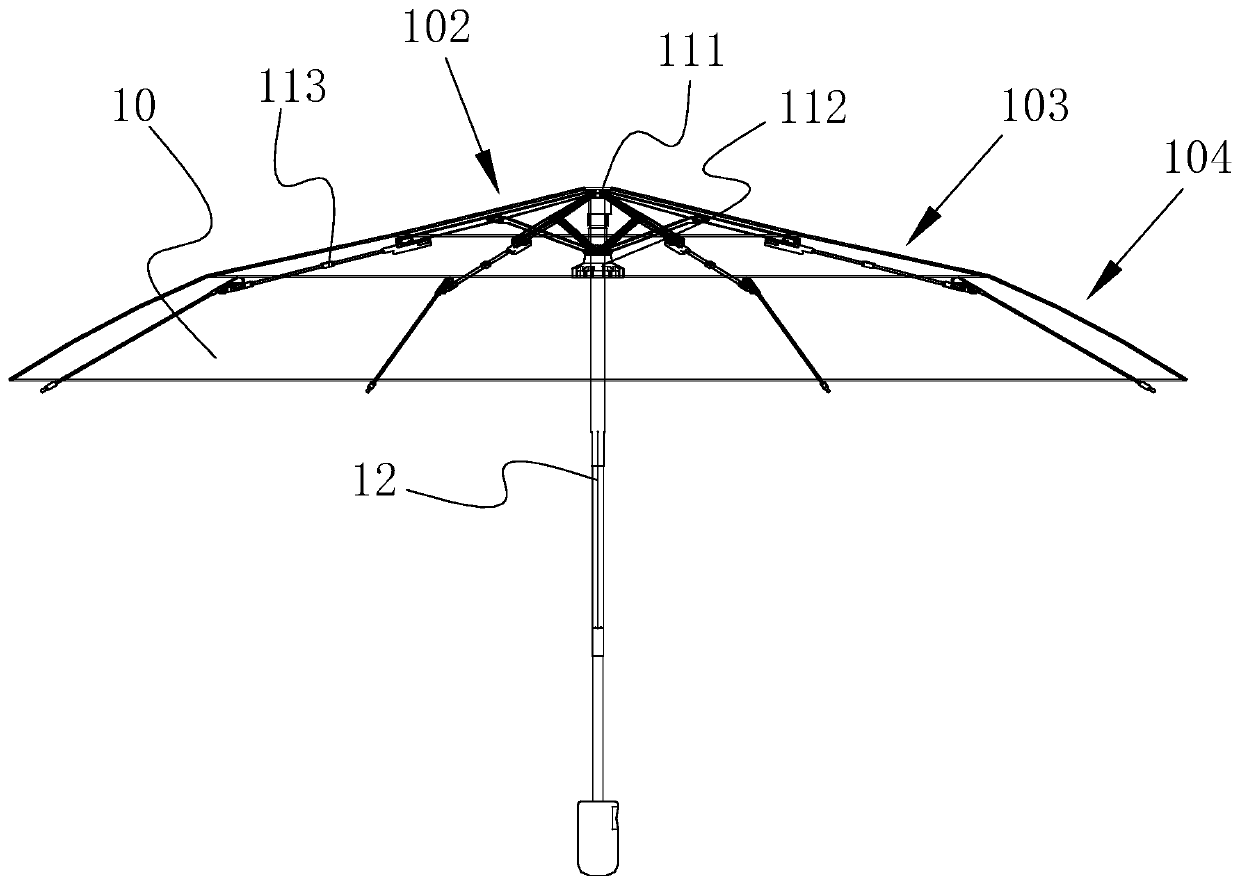 A wrap-around umbrella