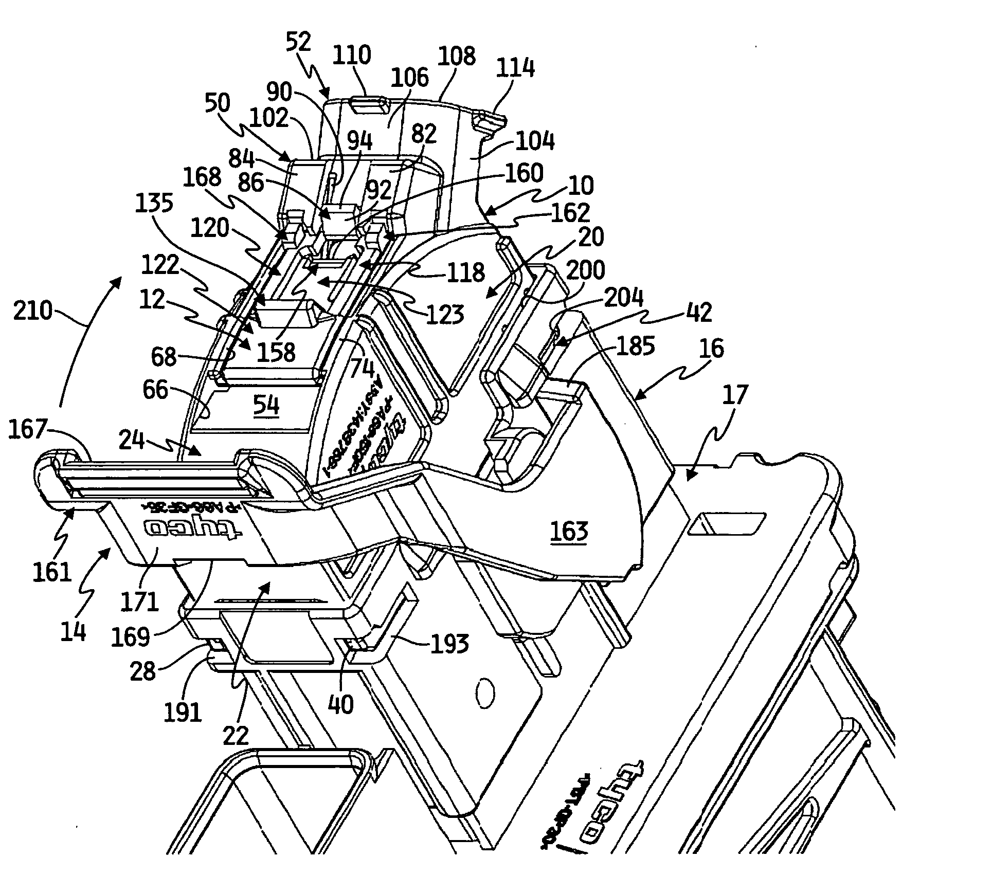 Lever mated connector assembly with a position assurance device