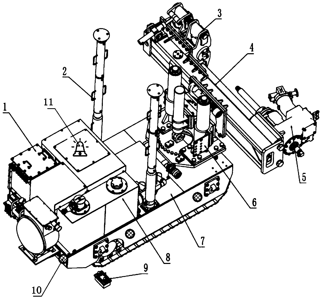 All-dimensional electric control drilling machine and control method thereof